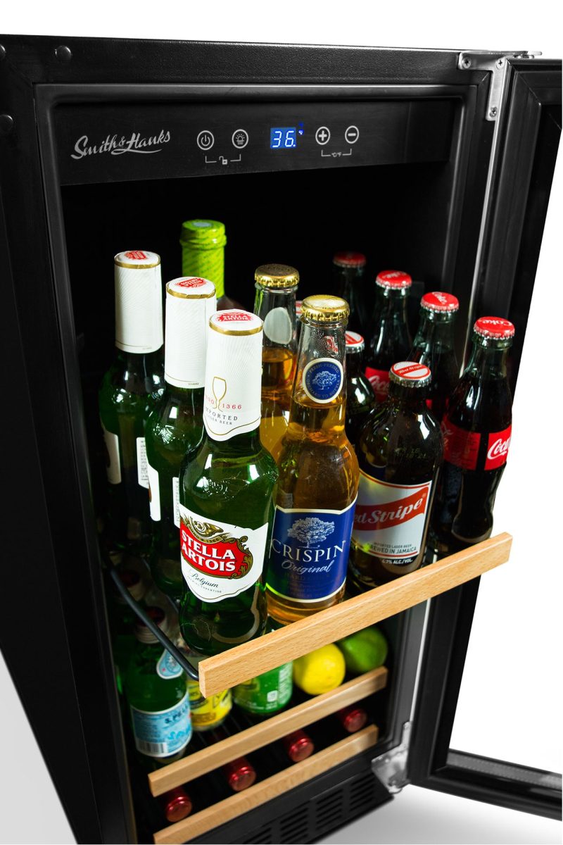 15 inch built in beverage cooler shelf