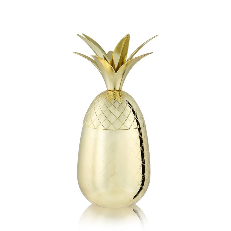 16oz gold pineapple tumbler by viskir 6437 drinkware viski 979049