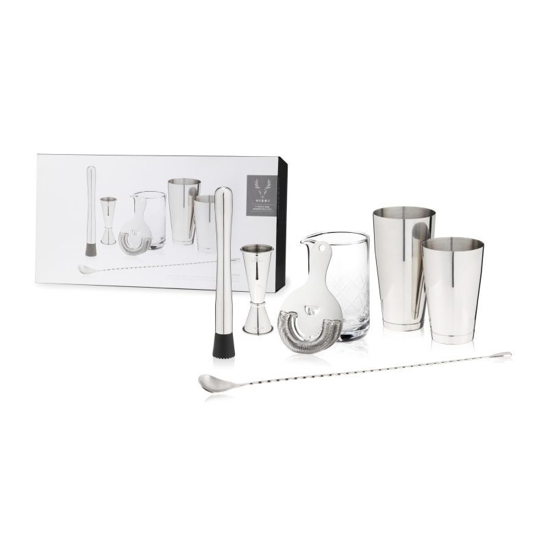 7 piece bar essentials set by viski 9995 liquor accessories viski 410537