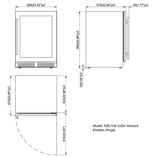 Dimensions KBU145