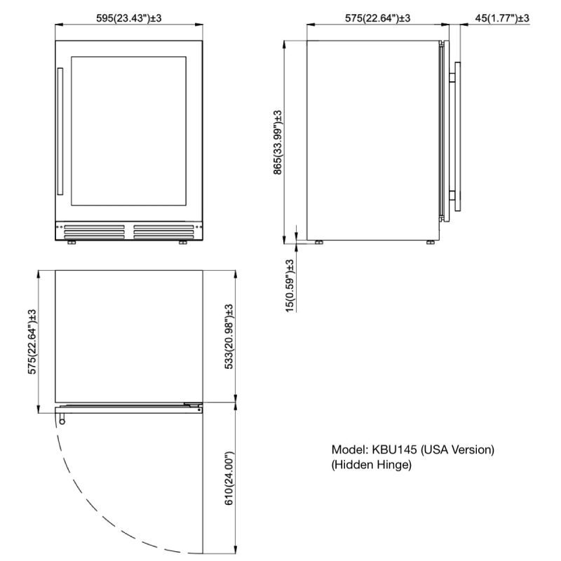 Dimensions KBU145