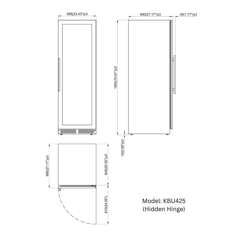 Dimensions KBU425