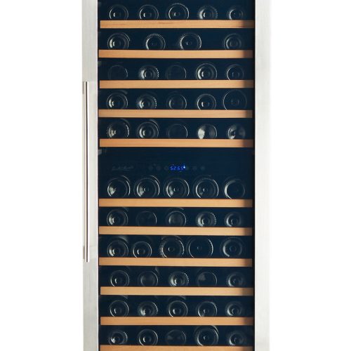 Smith and Hanks 166 bottle wine refrigerator dual zone RW428DRE premium seamless stainless steel front