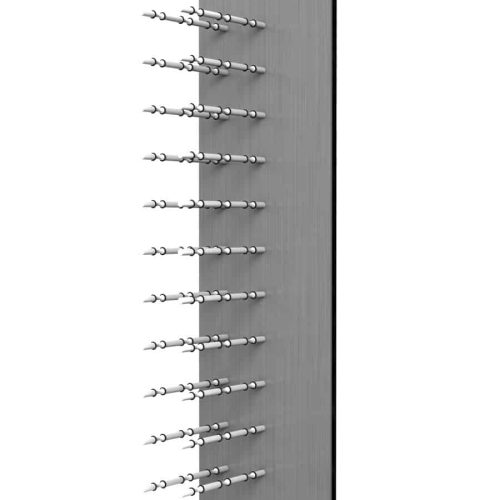 WW 4ft HZ 36 Bottles Brushed Aluminum No Bottles