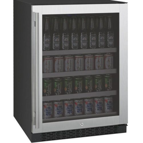 Allavino - 24" Wide FlexCount II Tru-Vino Beverage Center in Stainless Steel and Glass Door (AO VSBC24) Wine Cooler Allavino Right Hand Hinge