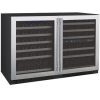 Allavino - 47" Wide 112 Bottles Three Zone FlexCount II Tru-Vino Side by Side Stainless Steel Wine Cooler (BF 3Z-VSWR5656-S20) Wine Cooler Allavino