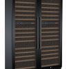 Allavino - 47" Wide 344 Bottles Four Zone FlexCount II Tru-Vino Side by Side Wine Cooler, Black/Stainless Steel Door (BF 2X-VSWR172) Wine Cooler Allavino Black Door