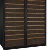 Allavino - 63" Wide 554 Bottles Dual Zone Vite II Tru-Vino Side by Side Wine Cooler, Black/Stainless Steel Door (BF 2X-YHWR305) Wine Cooler Allavino Black Door