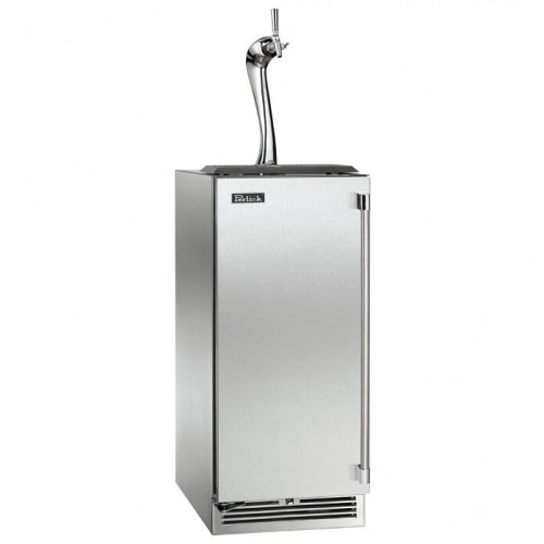 Perlick - 15" Indoor Undercounter Stainless Steel Adara Single Tap Kegerator (HP15TS-4-A) Kegerator Perlick