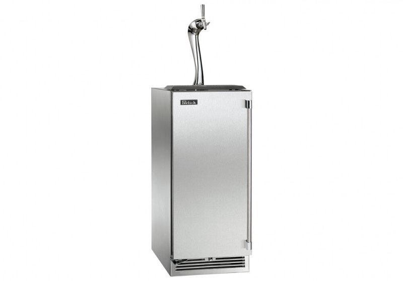 Perlick - 15" Indoor Undercounter Stainless Steel Adara Single Tap Kegerator (HP15TS-4-A) Kegerator Perlick