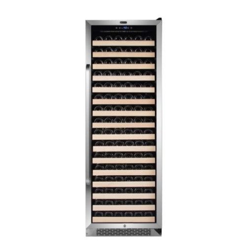 whynter 166 bottle built in stainless steel compressor wine refrigerator with display rack and led display bwr 1662sd wine cooler whynter 680886