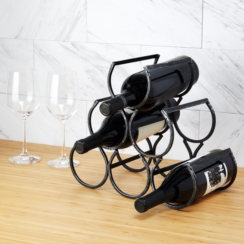 wine shrine metal bottle holder by twine livingr 2317 wine accessories twine 549498